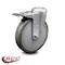 Service Caster 6 Inch Gray Polyurethane Wheel Bolt Hole Caster with Total Lock Brake SCC SCC-BHTTL20S614-PPUB - alternate 6